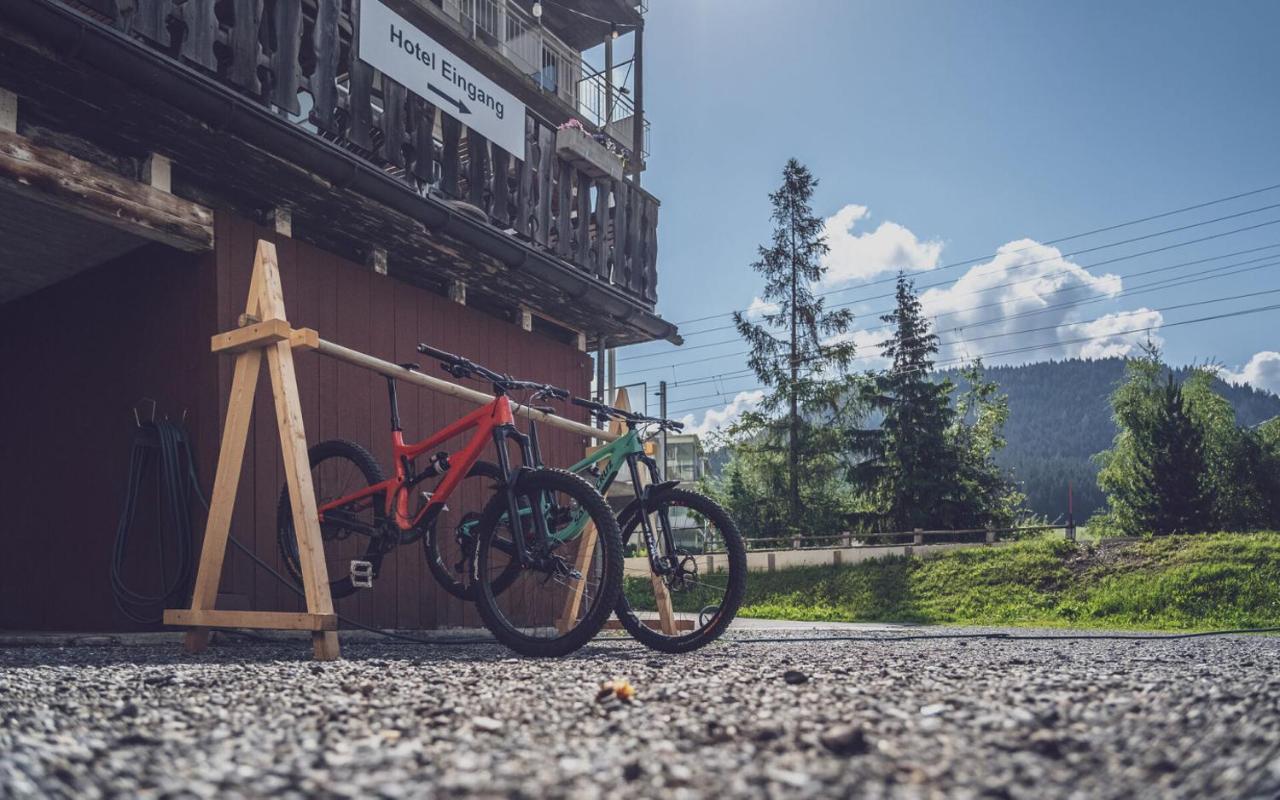 Ski & Bike Hotel Montana Davos Buitenkant foto
